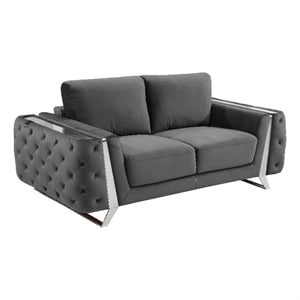Titan Furnishings Modern Italian Fabric Loveseat