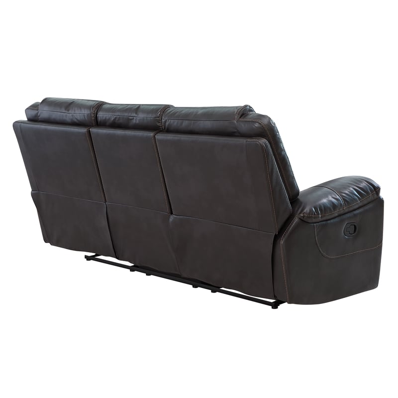 Titan Furnishings 2-Piece Leather Air Sofa with Console Loveseat
