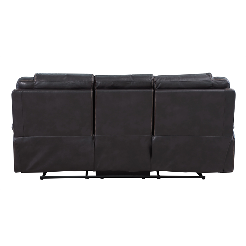 Titan Furnishings 2-Piece Leather Air Sofa with Console Loveseat