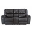 Titan Furnishings 2-Piece Leather Air Sofa with Console Loveseat