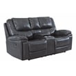 Titan Furnishings 2-Piece Leather Air Sofa with Console Loveseat