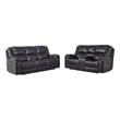 Titan Furnishings 2-Piece Leather Air Sofa with Console Loveseat