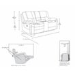 Titan Furnishings 3-Piece Leather Air Sofa Set with Console Loveseat