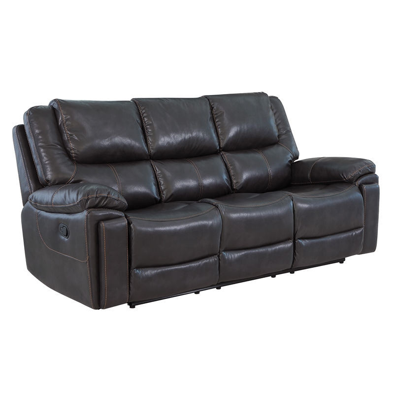 Titan Furnishings 3-Piece Leather Air Sofa Set with Console Loveseat