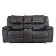 Titan Furnishings 3-Piece Leather Air Sofa Set with Console Loveseat