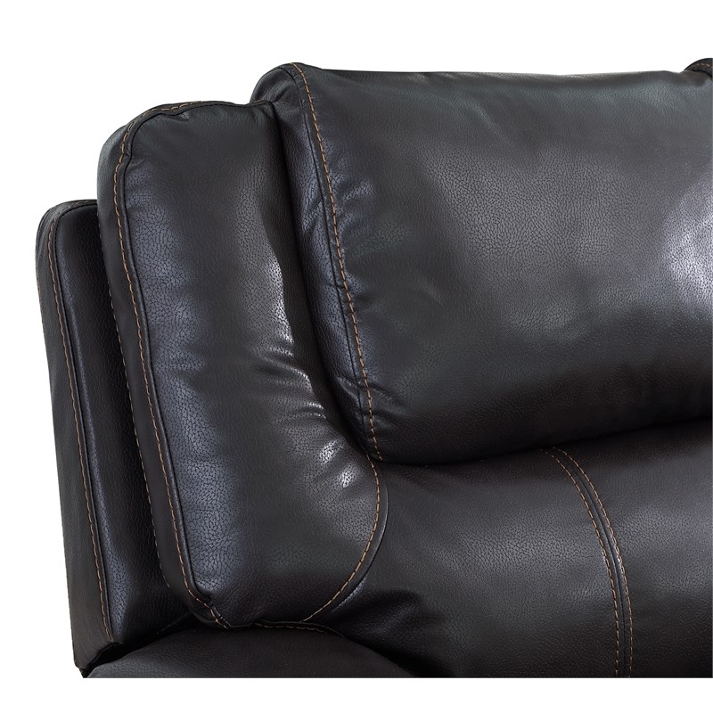 Titan Furnishings Transitional Leather Air Upholstered Reclining Chair