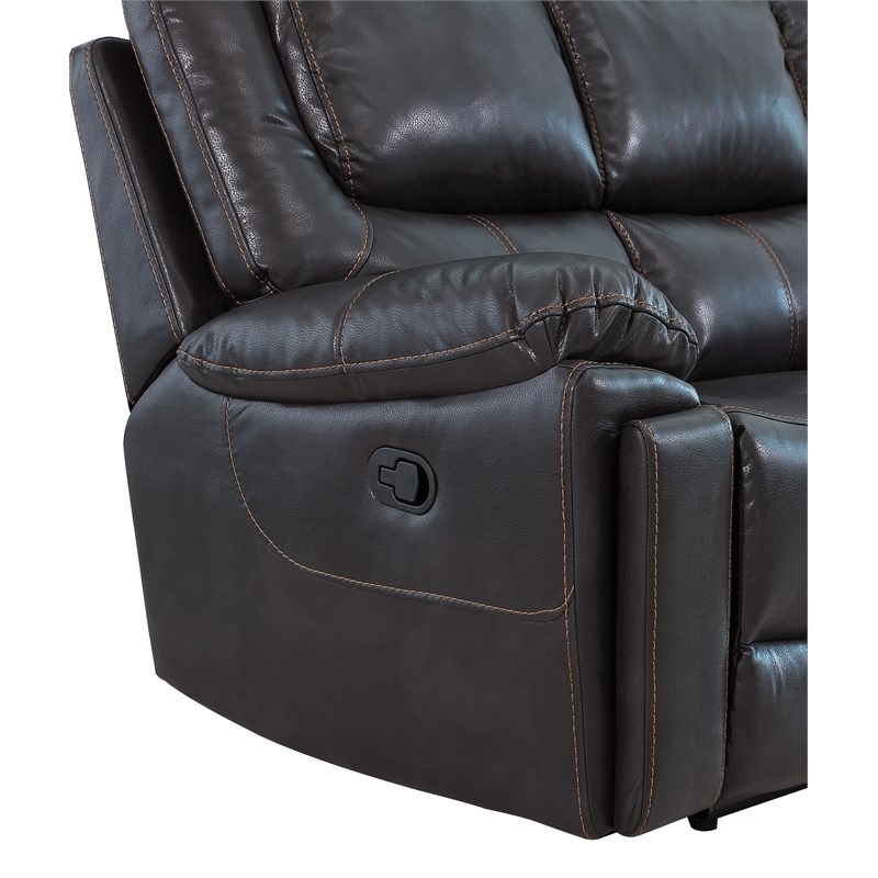 Titan Furnishings Transitional Leather Air Upholstered Reclining Chair