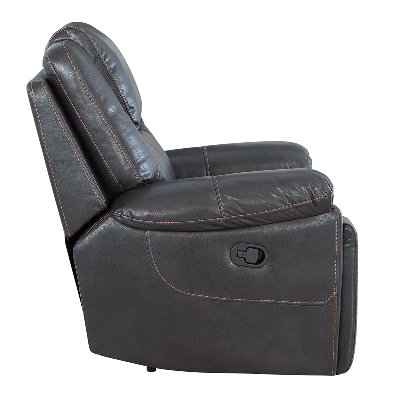 Titan Furnishings Transitional Leather Air Console Loveseat