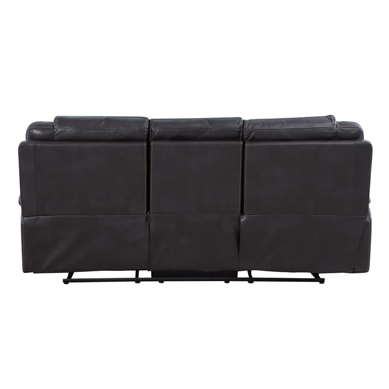 Titan Furnishings Transitional Leather Air Upholstered Sofa