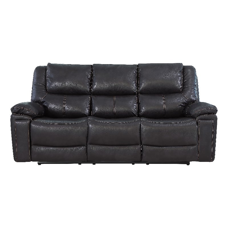 Titan Furnishings Transitional Leather Air Upholstered Sofa