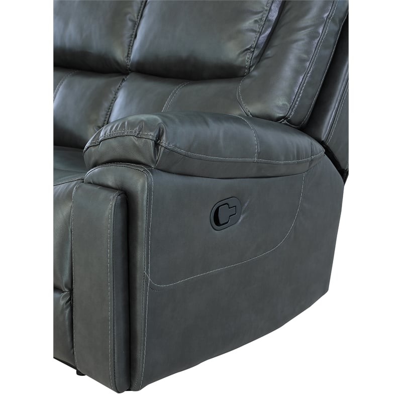 Titan Furnishings 2-Piece Leather Air Sofa with Console Loveseat
