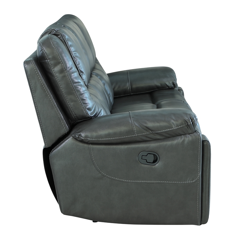 Titan Furnishings 2-Piece Leather Air Sofa with Console Loveseat