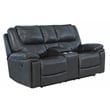 Titan Furnishings Transitional Leather Air Console Loveseat