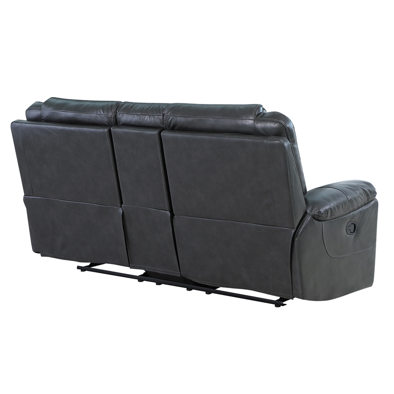 Titan Furnishings Transitional Leather Air Console Loveseat