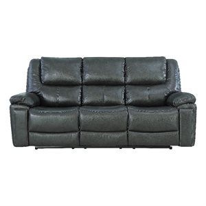 Titan Furnishings Transitional Leather Air Upholstered Sofa