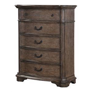 avalon furniture tulsa poplar solids wood chest in light sandstone brown
