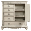 Avalon Furniture Traditional Solid Wood Gentlemen's Chest in Antique White
