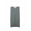 Milan Eva Handle-Back Faux Leather Side Chair in Gray (Set of 2)
