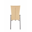 Milan Marjorie Motion-Back Faux Leather Side Chair in Beige (Set of 2)