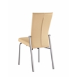 Milan Marjorie Motion-Back Faux Leather Side Chair in Beige (Set of 2)