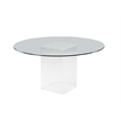 Milan Valor 5-piece Glass and Faux Leather Dining Set w/ Surfboard Table in Gray