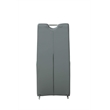 Milan Valor 5-piece Glass and Faux Leather Dining Set w/ Surfboard Table in Gray