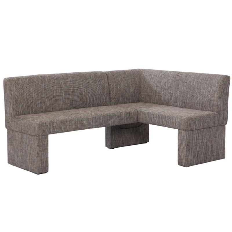 Milan Laniyah Fully Upholstered Linen Fabric Nook in a Natural Weave