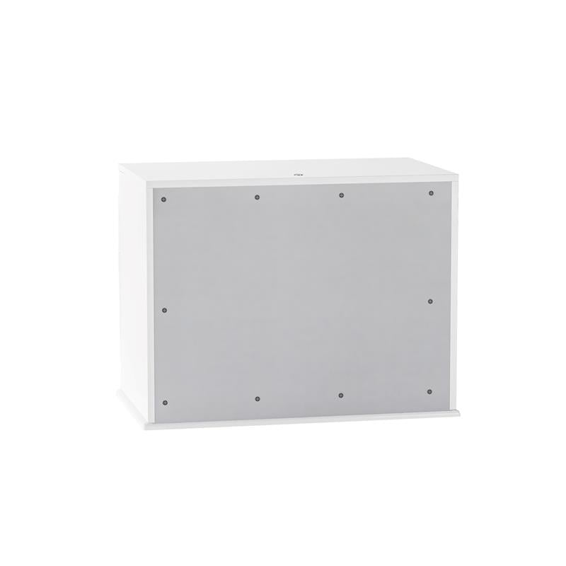 Milan Macalania Modern Gloss White 2-Drawer Night Stand with LED Lighting
