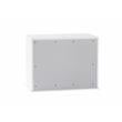 Milan Macalania Modern Gloss White 2-Drawer Night Stand with LED Lighting