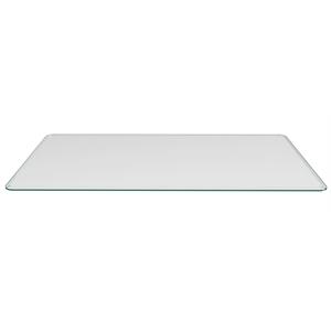 Milan Rectangle 42&quotx 72&quot Clear Glass Top w/ Bevel Edge and 1&quot Radius Corners