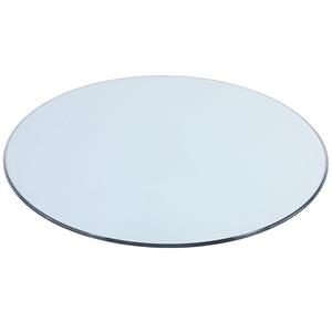 Milan 24&quot Round Clear Glass Top with 3/8&quot-Thick Glass and Pencil Edge