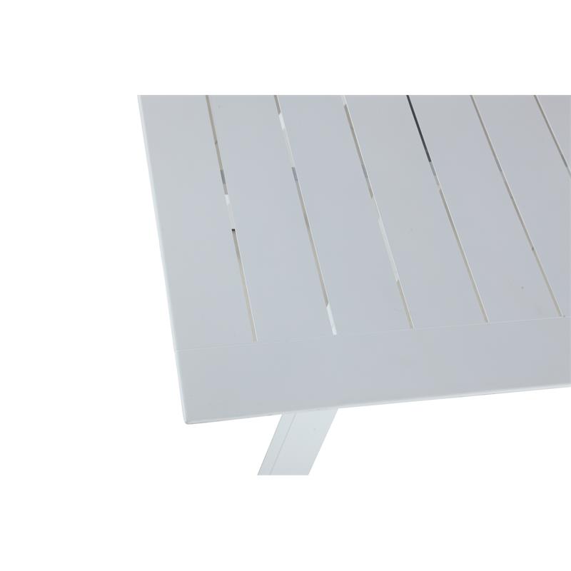 Milan Melbourne  Matte White UV Resistant Outdoor Extendable Table