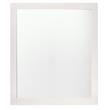 Milan Capri Collection Contemporary Matte White Rectangular Mirror