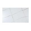 Milan Mariana White Ceramic Top Dining Table with Black Matte Metal Base