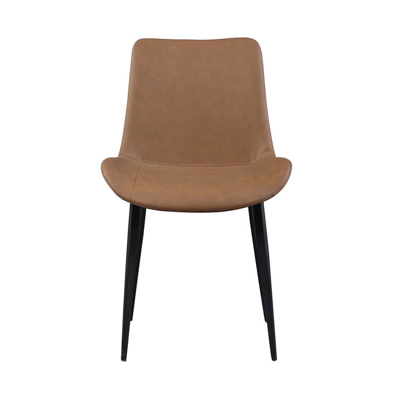 Milan Mariana 5-Piece Dining Set w/ White Ceramic Top & 4 Rust Chairs