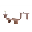 Milan Modern All-Wood Oval Top Cocktail Table