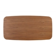 Milan Ethan Modern Wood Dining Table with Walnut Top & Matte Black Steel Accent