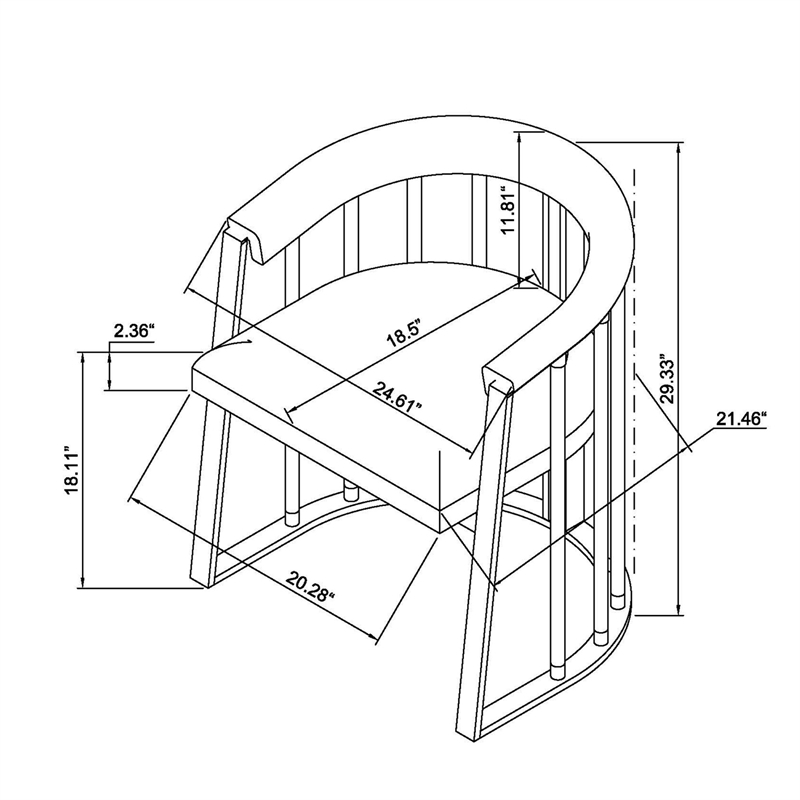 Milan Tania Contemporary Dining Set w/ 42