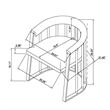 Milan Tania Contemporary Dining Set w/ 42