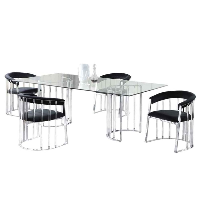 Milan Tania Contemporary Dining Set w/ 42