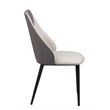 Milan Sean Contemporary Two-Tone Gray Side Chair - Set of 2
