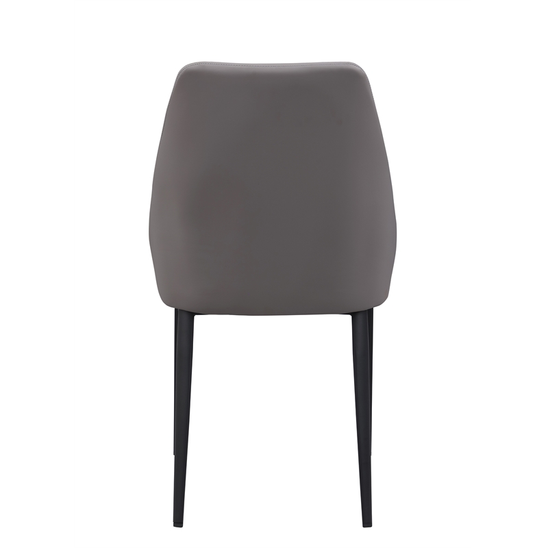 Milan Sean Contemporary Two-Tone Gray Side Chair - Set of 2