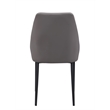 Milan Sean Contemporary Two-Tone Gray Side Chair - Set of 2