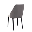 Milan Sean Contemporary Two-Tone Gray Side Chair - Set of 2