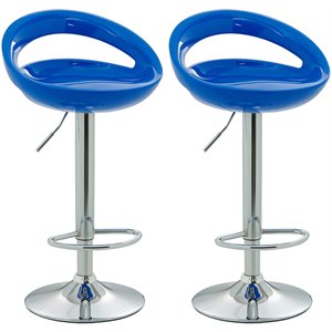 duhome elegant lifestyle adjustable height swivel bar stool (set of 2)