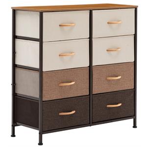 duhome fabric 8 drawer storage chest multi-color