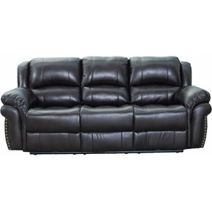 titanic furniture nestor bonded leather recliner sofa with usb ports in brown