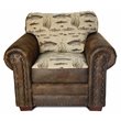 American Furniture Classics Microfiber Angler's Cove Arm Chair in Brown