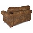 American Furniture Classics Microfiber River Bend Loveseat in Brown