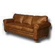 American Furniture Classics Traditional Microfiber Buckskin Sofa in Brown